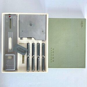 Sears Kenmore Buttonholer Zig-Zag Sewing Machine Accessories Kit Model 17501 Vtg